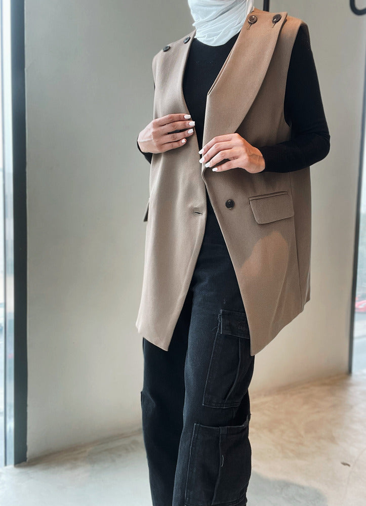 Korean Style Irregular Design Waist cost Noma Dress Bar