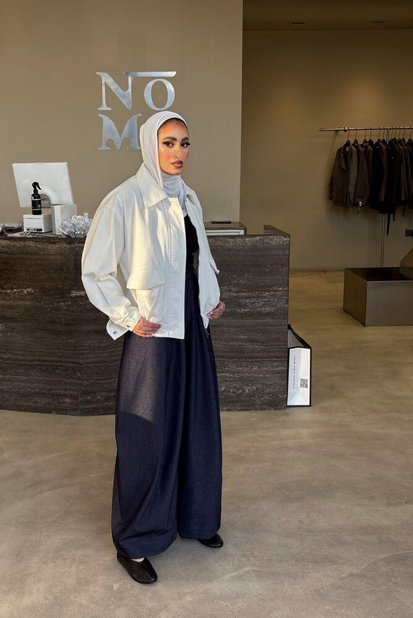 Garterized Hem Jacket