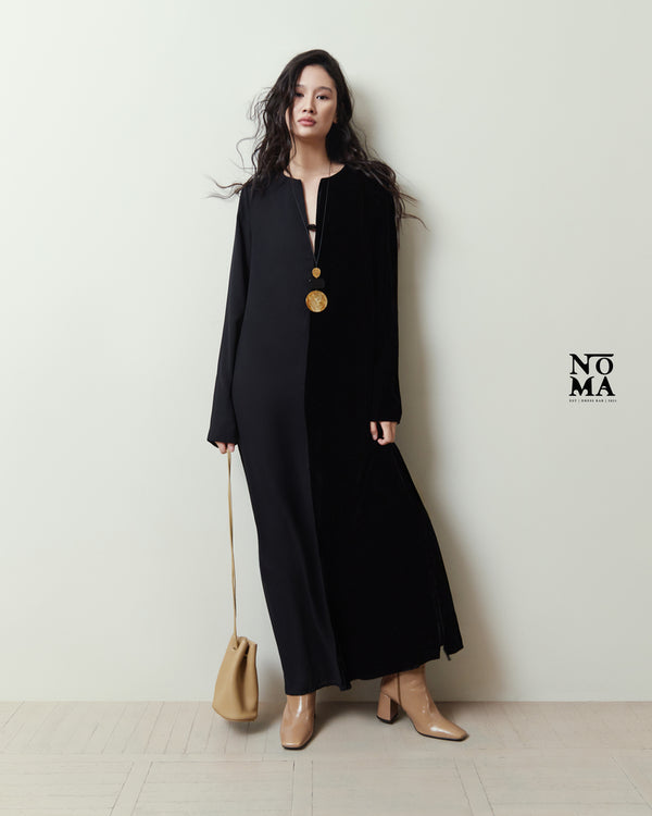Velvet Dual Color Tone Kaftan