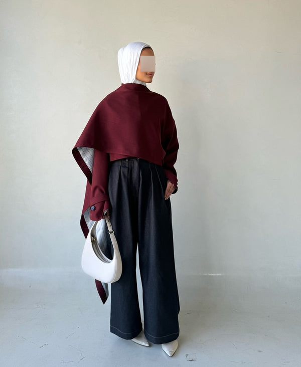 Irregular Crop Cloak