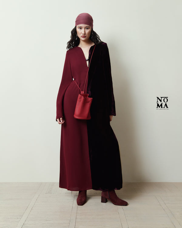 Velvet Dual Color Tone Kaftan