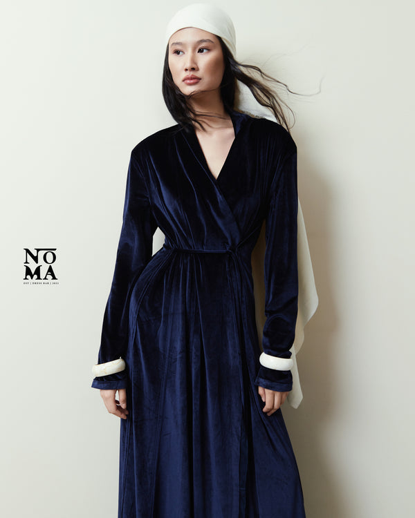 Velvet Wrap Kaftan