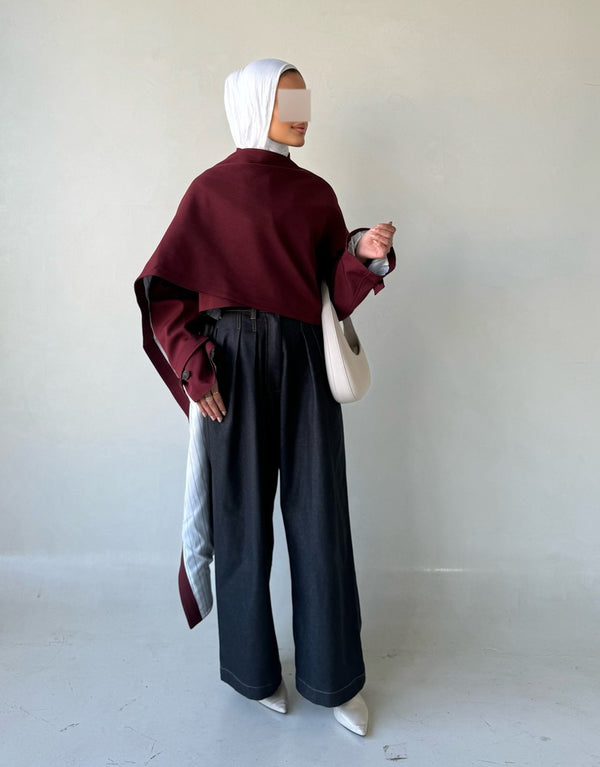 Irregular Crop Cloak