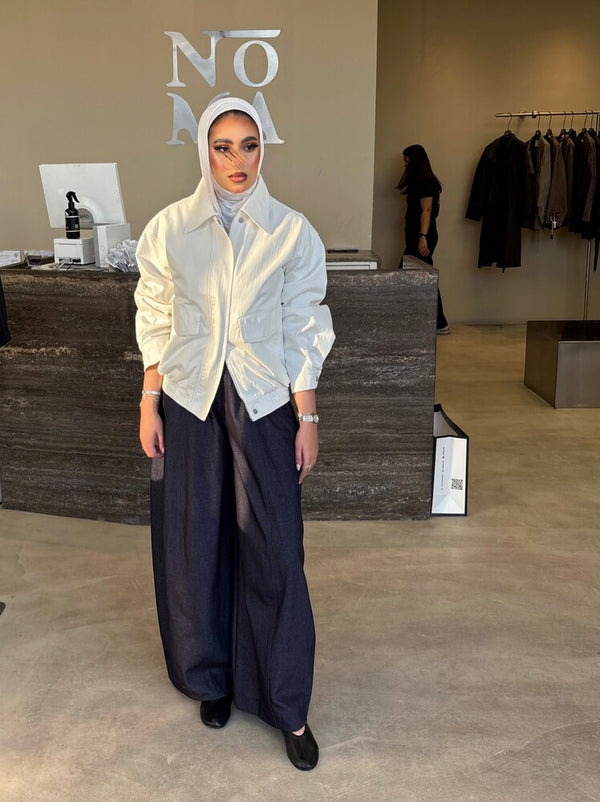 Garterized Hem Jacket