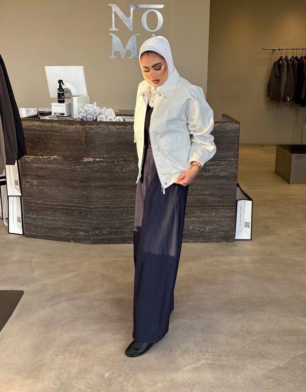 Garterized Hem Jacket