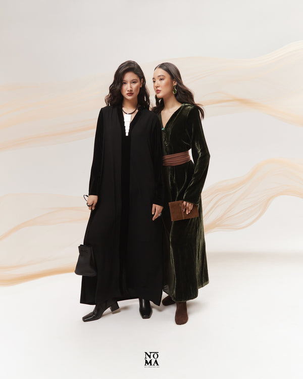 Velvet Dual Color Tone Kaftan