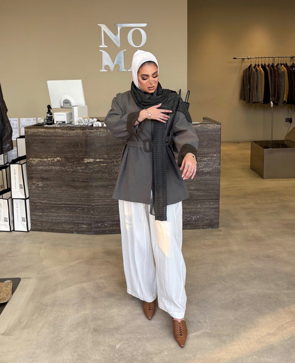 Asymmetric Shawl Jacket