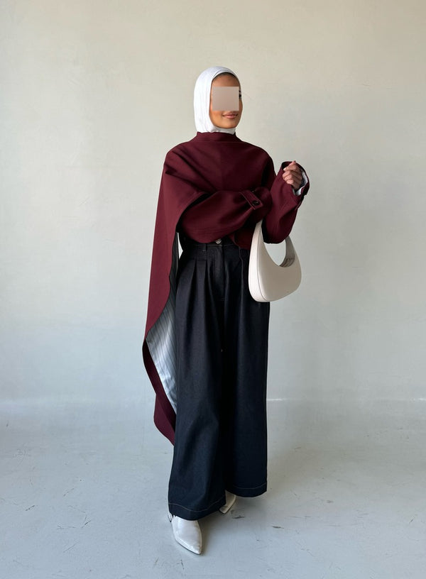 Irregular Crop Cloak