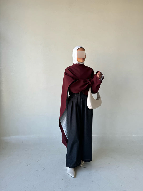 Irregular Crop Cloak