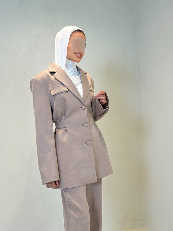 Belted Elegant Women's 2PC Set
