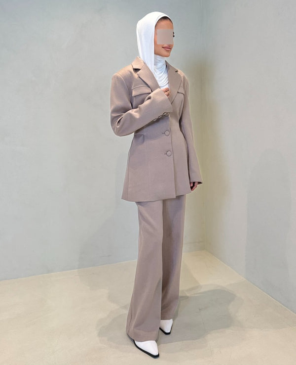 Belted Elegant Women's 2PC Set