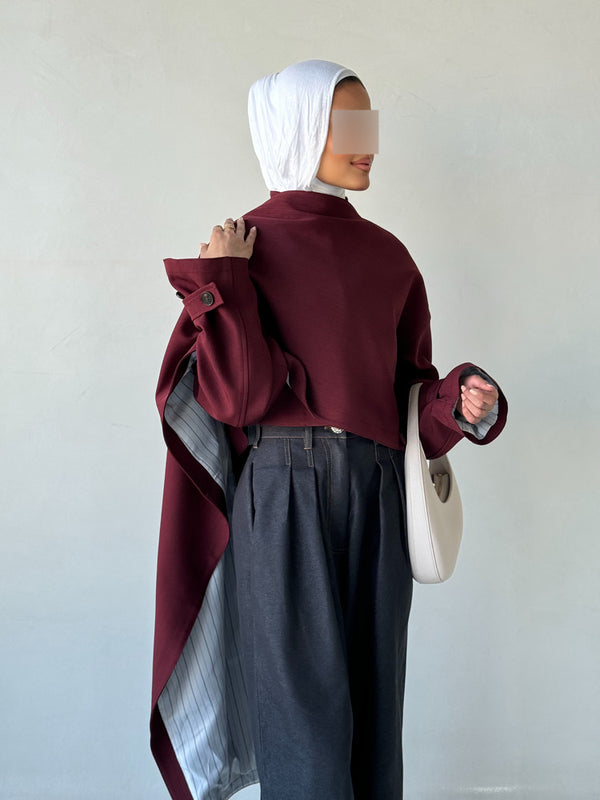 Irregular Crop Cloak