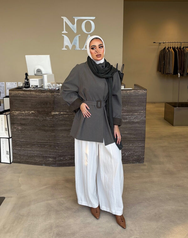 Asymmetric Shawl Jacket