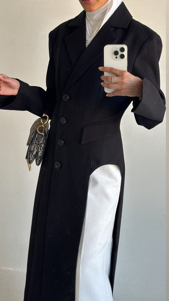 Long Blazer w/ Side Hollow