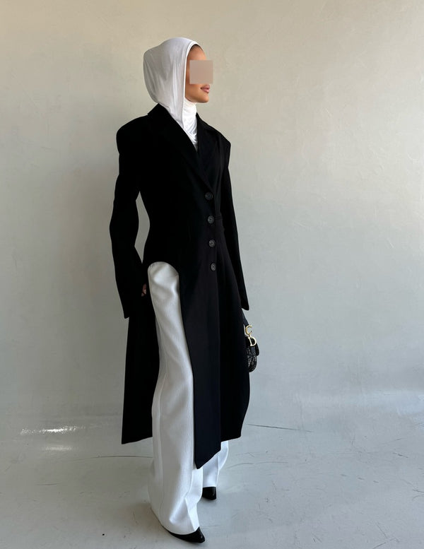 Long Blazer w/ Side Hollow