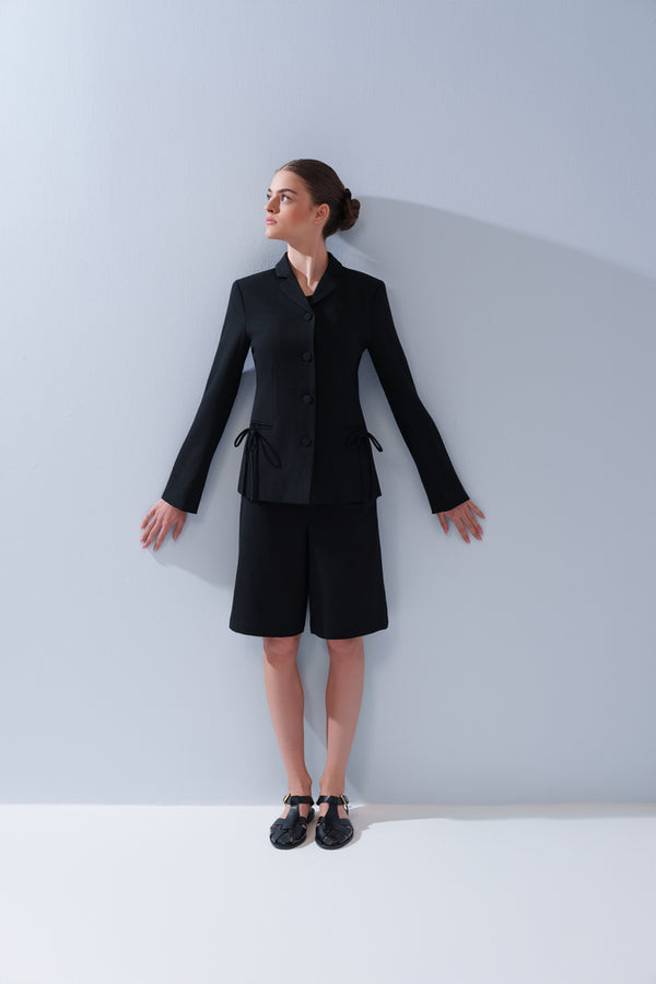 Double Side Lace Blazer +Short Set