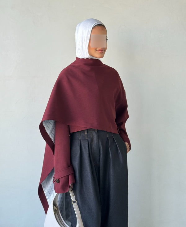 Irregular Crop Cloak