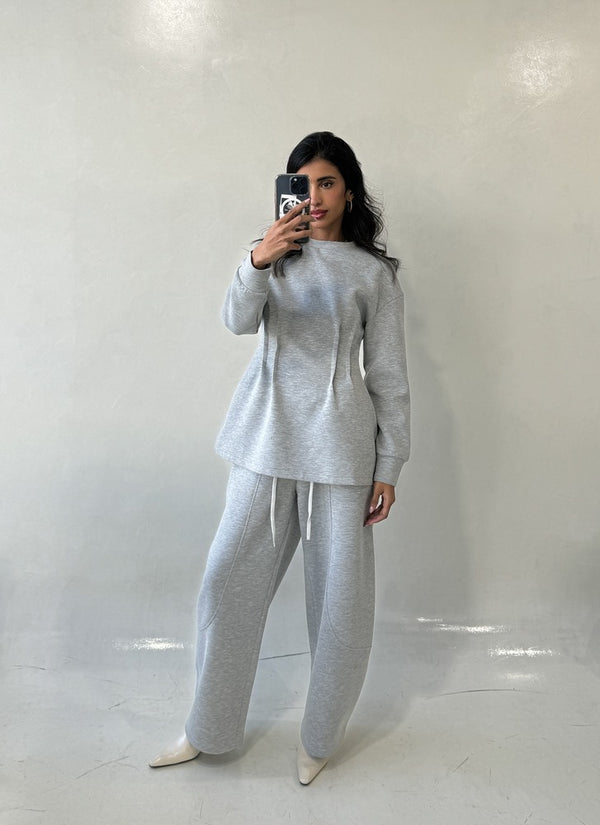 Round Neck Sweatshirt and Jogger Sets