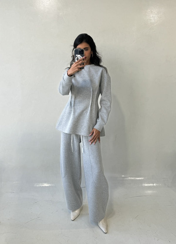 Round Neck Sweatshirt and Jogger Sets