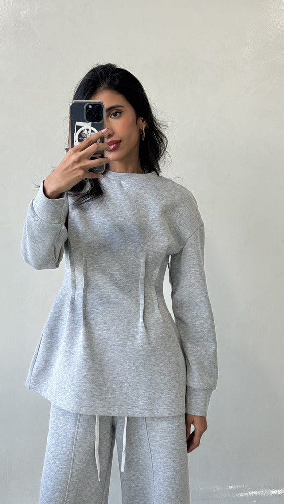 Round Neck Sweatshirt and Jogger Sets