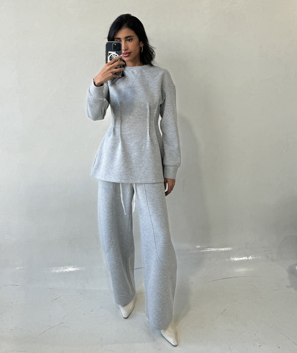 Round Neck Sweatshirt and Jogger Sets