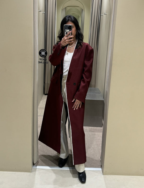 High End Tassel Design Trench For Women بليزر