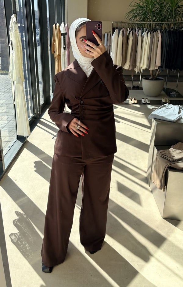 Cinched Tailored Silhouettes Suit