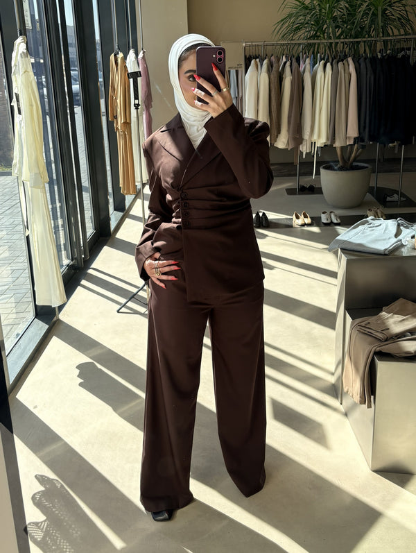 Cinched Tailored Silhouettes Suit