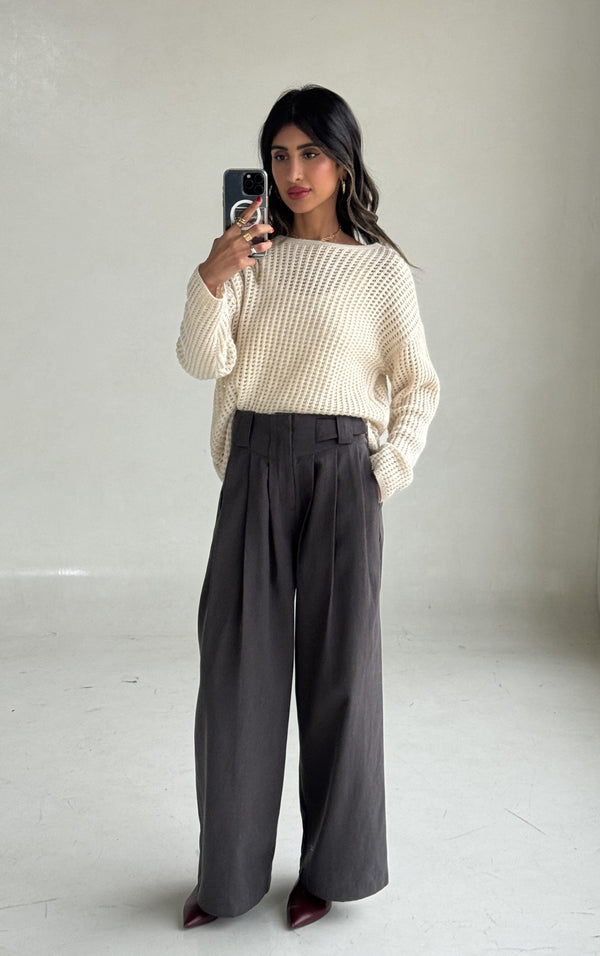 Knitted Outwear + Pants Set