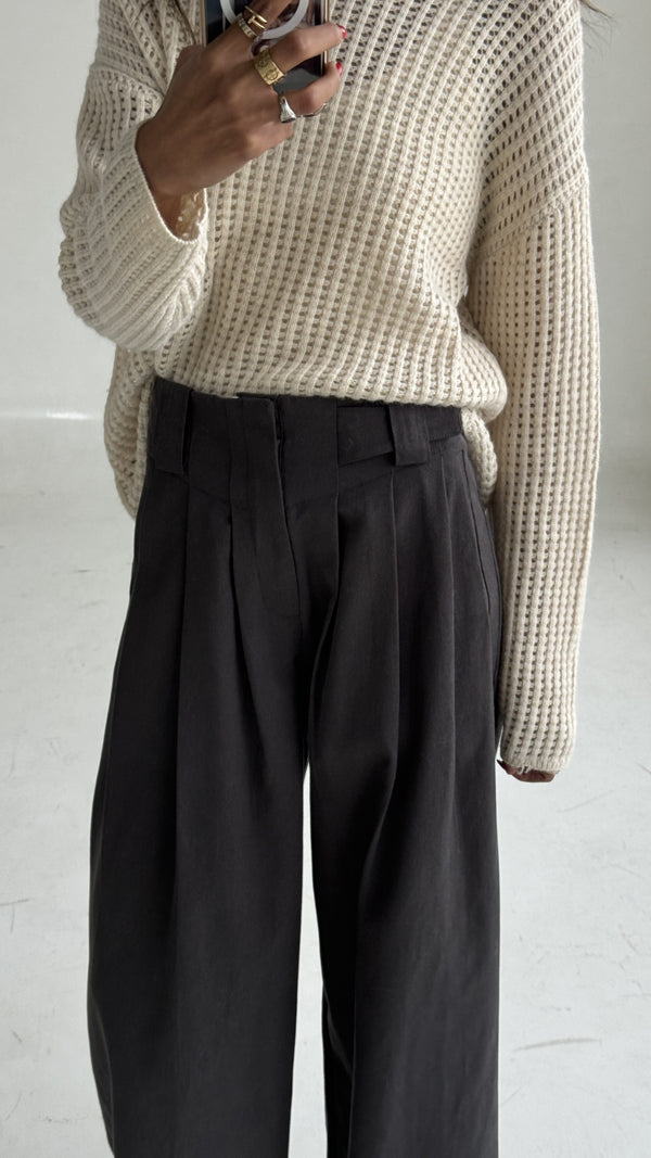 Knitted Outwear + Pants Set