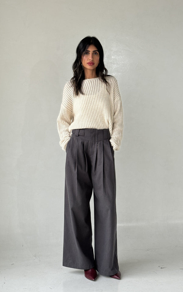 Knitted Outwear + Pants Set