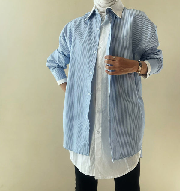 Two Toned Layered Shirt