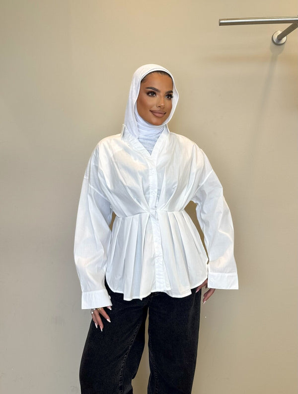 Pleated Collared Shirts