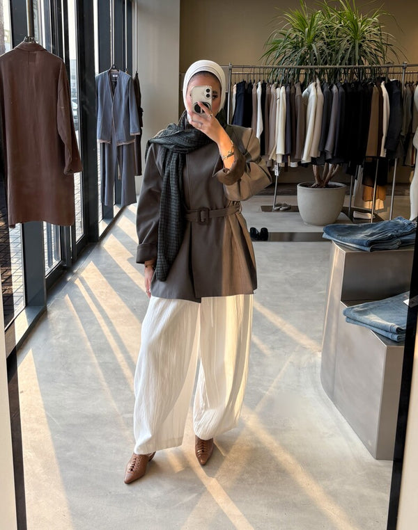 Asymmetric Shawl Jacket