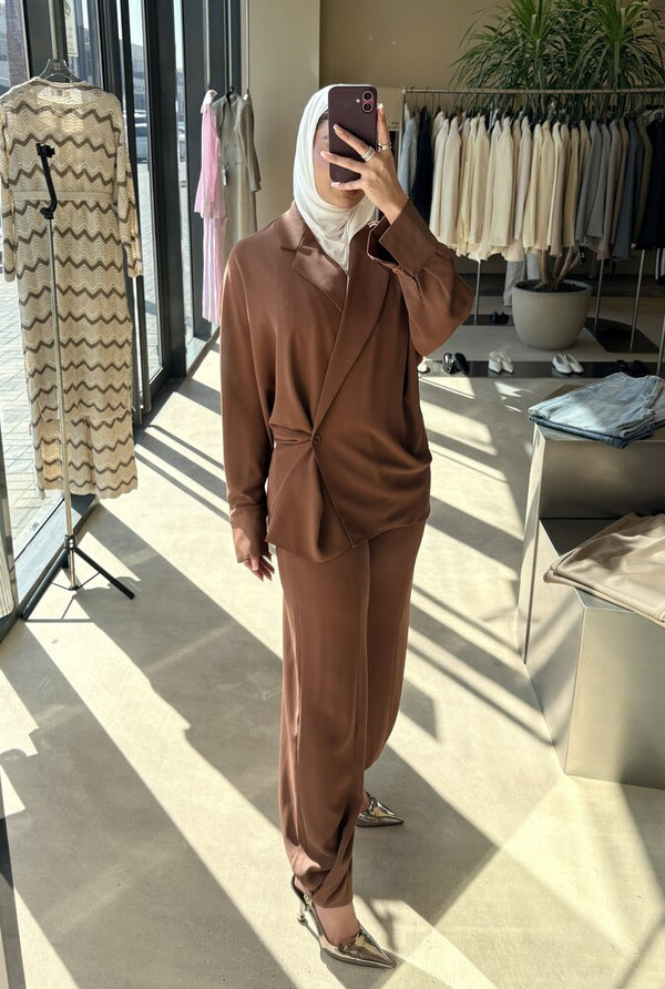 Batwing Sleeves Blazer & Pants