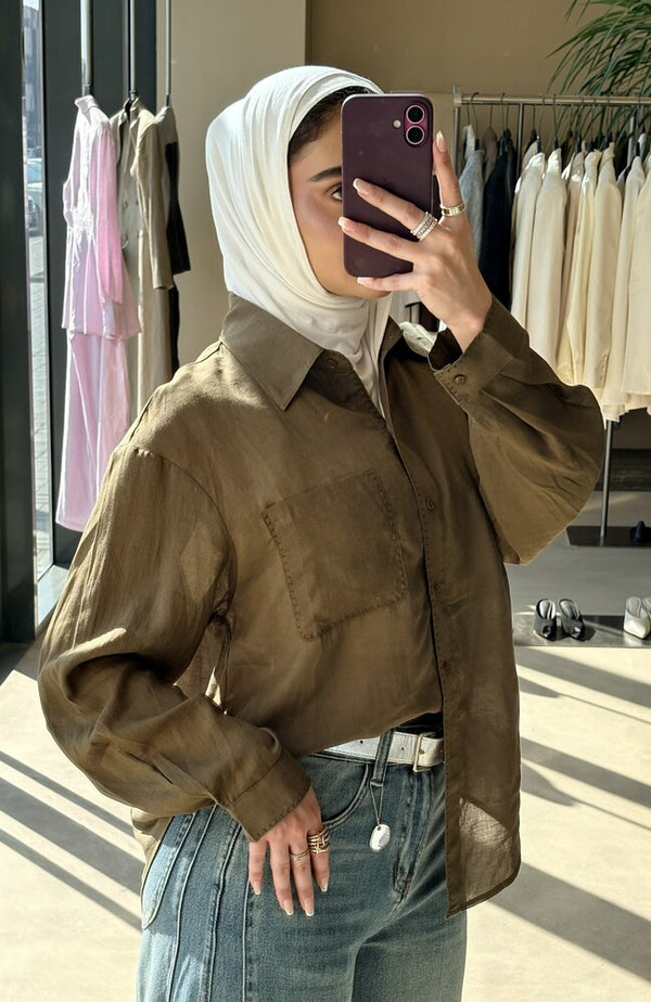 Stitching Placket Shirt