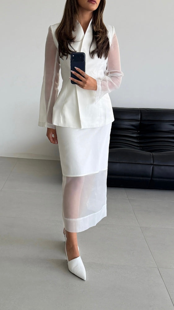 Sheer Mesh 2PC Skirt Set