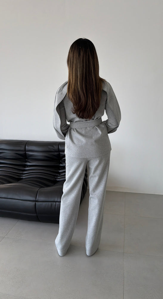 Cape Blazer Trouser Set w/ Belt