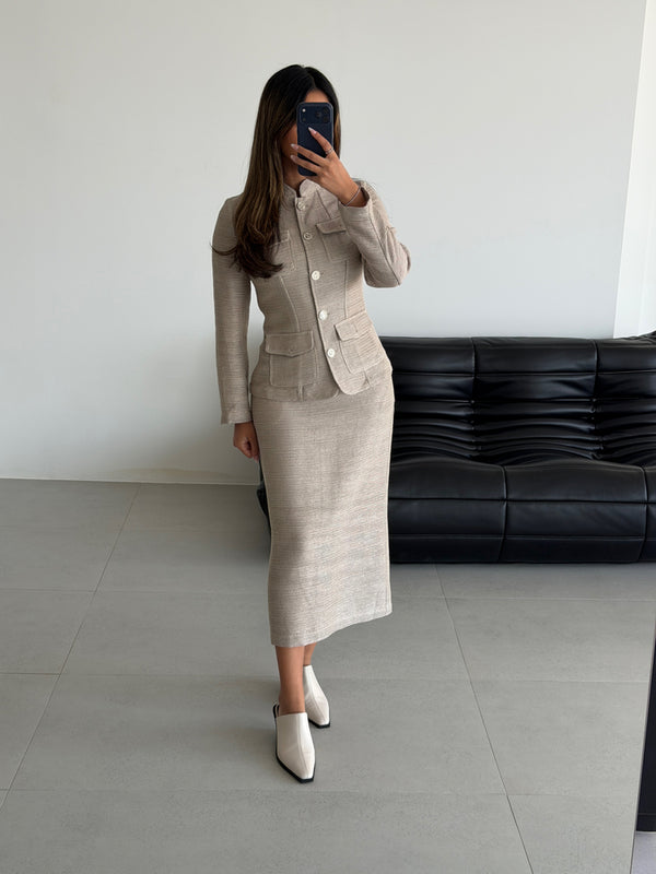 Open Knit Skirt Set