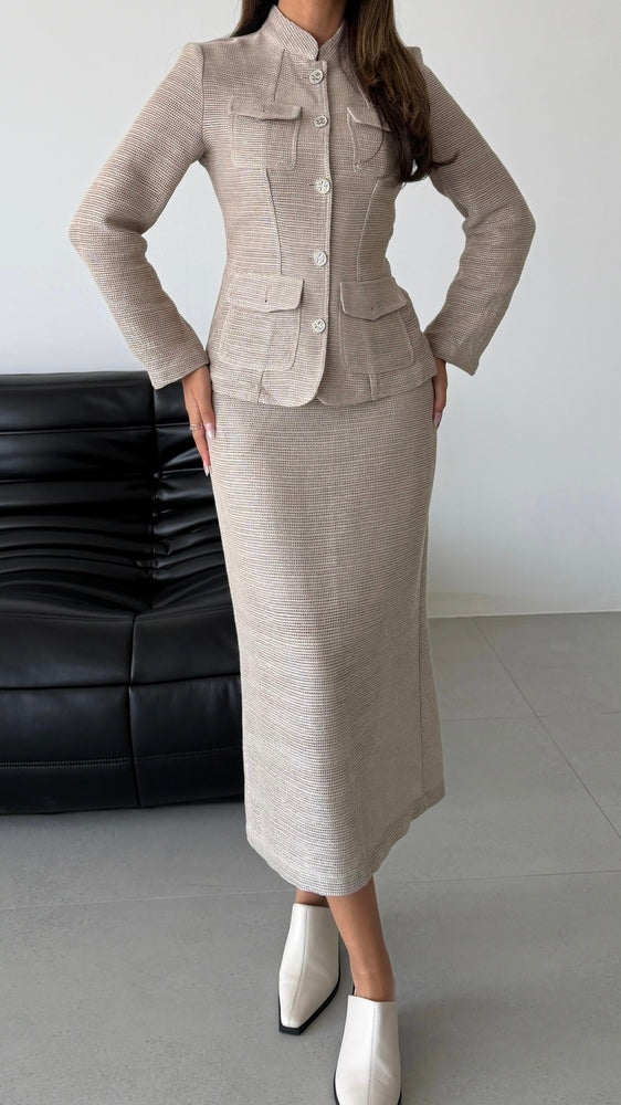 Open Knit Skirt Set