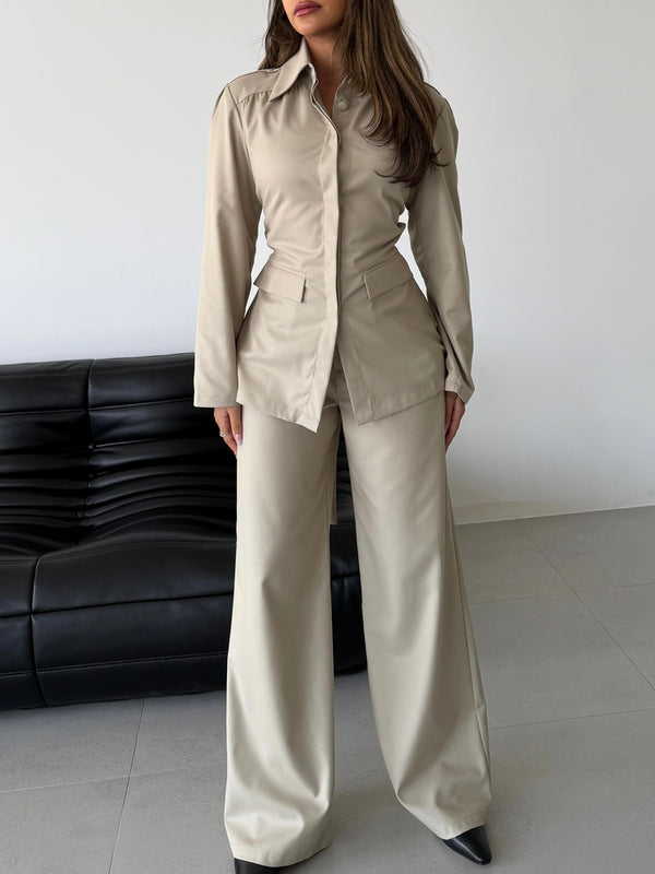 Shoulder Cloaklet Blazer Set