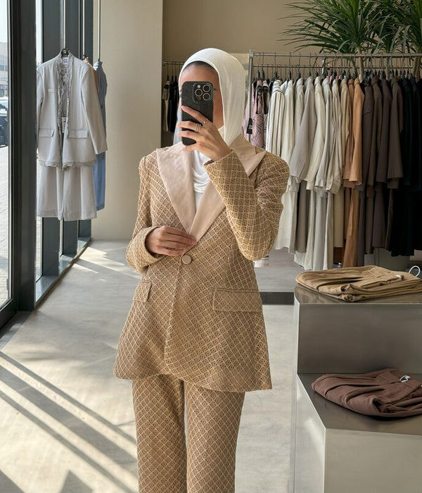 Pointed Lapel Elegant 2PC Sets
