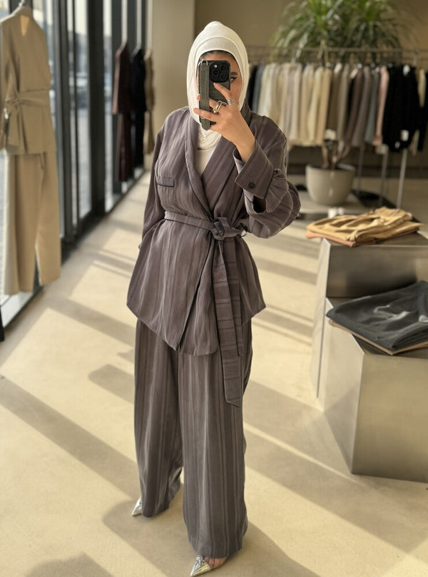 Stripe Silk Set