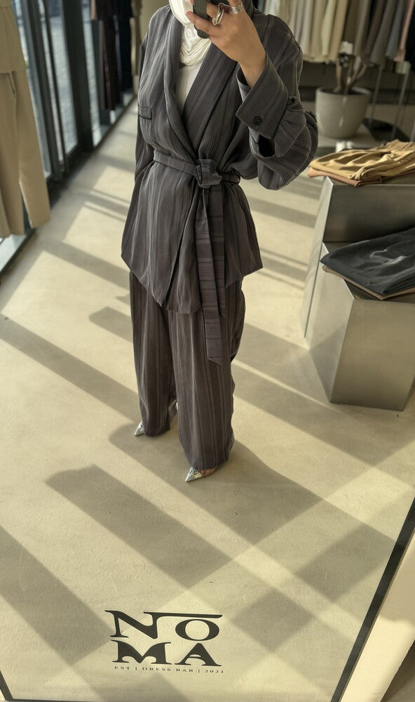 Stripe Silk Set