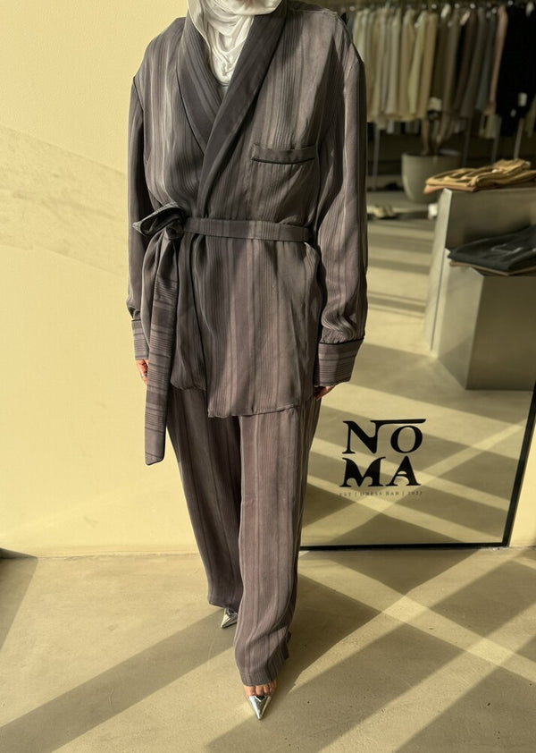 Stripe Silk Set