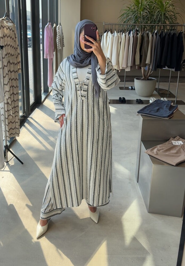Stripe Tunic Dress  Set