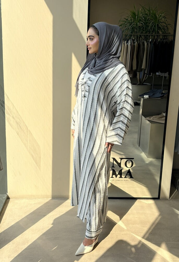 Stripe Tunic Dress  Set