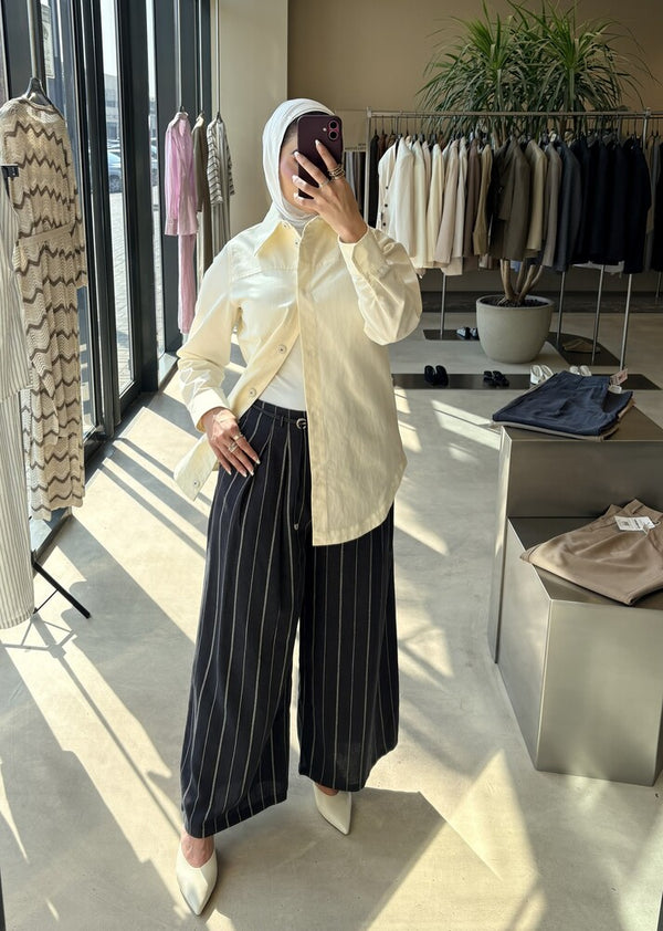 Pinstripe Flow Pants