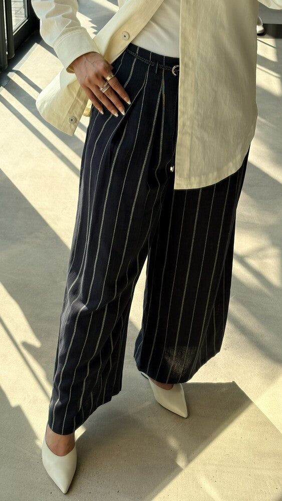 Pinstripe Flow Pants
