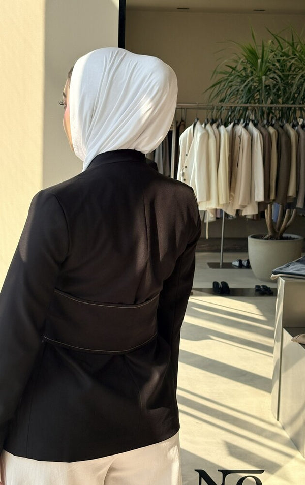 Side Buckle Closure Blazer